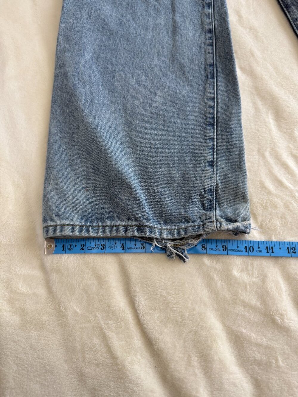 PacSun Blake Extreme Baggy Jeans 29x30 Light Wash Raw Hem Wide Leg - Picture 16 of 16